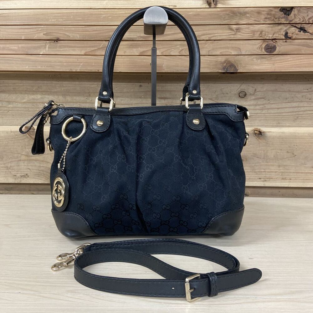 GUCCI bag shoulder handbag GG charm